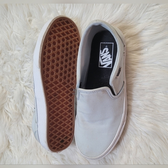Vans Light Blue Slip-On Sneakers - Picture 3 of 6